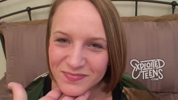 Meet Fresh Blonde Teen (18+) Shaving Throat for Fat Cock