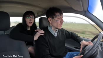 Mei Pang's Uber Ride Turns into a Rough Cowgirl POV Frenzy
