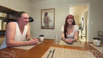 Chloe Foxxe's Dinner Party Swap: Taboo Threesome with Step Sis
