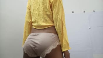 Desi_Girl23's Tiny Boobs & Big Ass Tease in Sizzling Solo Masturbation