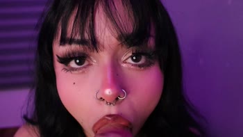 BabyPeachyDoll's Sloopy POV Blowjob & Cumshow