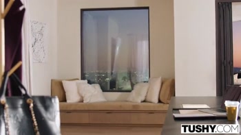 TUSHY Gorgeous MILF Boss Lady Serenity Cox Has Her First Anal Fantasy Come True At The Office