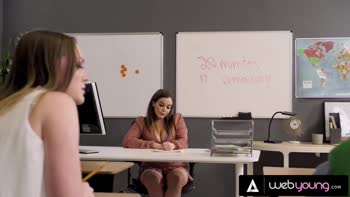 Hazel Moore & Her Bestie's After-School Delight: Classy Classroom Lesbic Fun