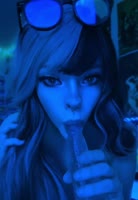 3b5c68c - A Goth Goddess' Ahegao Blowjob Promise