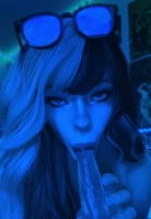 3b5c68c - A Goth Goddess' Ahegao Blowjob Promise