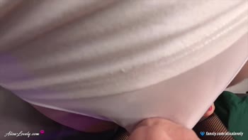 Alisa Lovely's Kinky Nylon Encounter: POV Blowjob & Spitting Fun