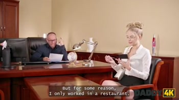 DADDY4K. Slutty blonde with natural tits has no rules and is fucking with her BF’s Daddy