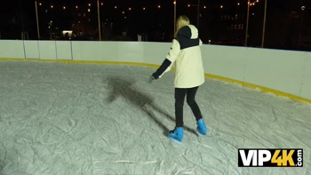 VIP4K. Funky Town got caught at a public skating rink and got fucked