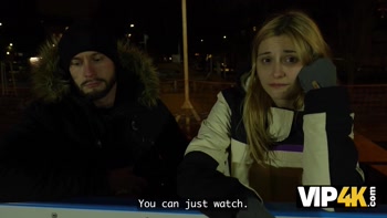 VIP4K. Funky Town got caught at a public skating rink and got fucked