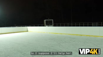 VIP4K. Funky Town got caught at a public skating rink and got fucked