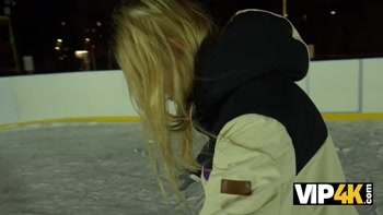 VIP4K. Funky Town got caught at a public skating rink and got fucked
