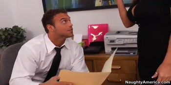Secretary Kristal Summers Fucking In The Desk With Her Tits