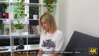 HUNT4K. Lily Blossom cheating on her boyfriend for money