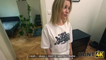 HUNT4K. Lily Blossom cheating on her boyfriend for money