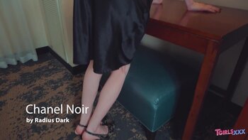 Chanel Noir's Sizzling Solo: A Redhead Tgirl Fantasy in High Heels