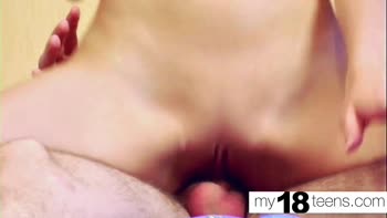 Step Brother's Rough Affair: Teen (18+) Babe Sucks Cock & Gets Fucked