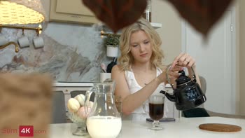 Coffee Fuels This Blonde's Sizzling Affair