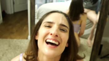 AvaAlex's POV Lingerie Blowjob: Big Cock and Massive Facial