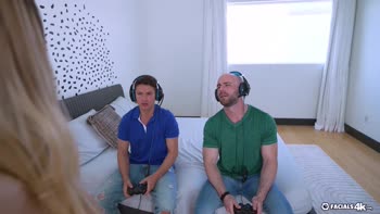 Molly Little's Roommates Turn Her Face into a Cum-Drenched Canvas