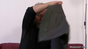 Old Man's Secret Fantasy: Cheating Stepdaughter Gets Screwed by Grandpa