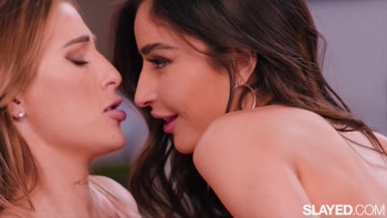 SLAYED Emily Willis Opens Her Pussy For Azul Hermosa To Finger
