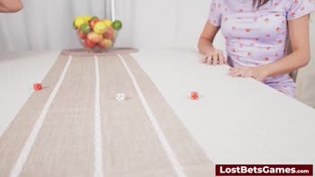 Game's Strip Bet Loss: Tied to the Bed with a Vibrator
