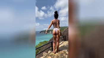 Lena Mouse's Beachside Slip-Up: Accidental Masturbation Caught on Cam