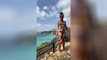 Lena Mouse's Beachside Slip-Up: Accidental Masturbation Caught on Cam