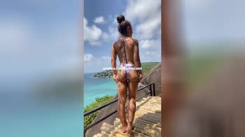 Lena Mouse's Beachside Slip-Up: Accidental Masturbation Caught on Cam