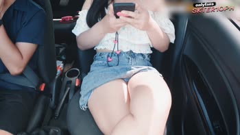 Skter10's Czech Cutie Sucks Dick in Public Car Session