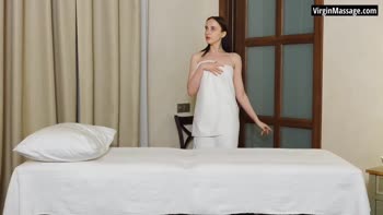 Teen (18+) Virgin's First Massage Leads to Her First Orgasm