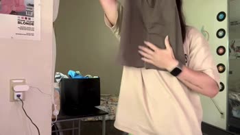 Gym Girl's Seductive Try-On Haul: Big Ass in Gym Shorts