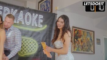 Alex Mack's Rousing Beer Pong Bash with Gianna Dior & Carolina Cortez
