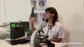 Melanie Memphis's Hot Nurse Hookup: Petite Brunette Takes Daddy's Cock!