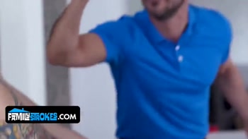 Stepdad and Stepson Share the Hottest Girl From the After Party in Secret