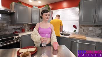 Stepbrother's Sensitive Hard Dick gets Sucked and Faced by Step Sister Jade Valentine