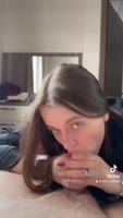 Katy Milligan's Morning Delight: Deepthroating My Cock After TikTok