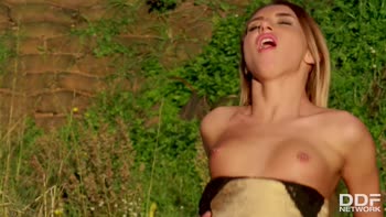 Katrin Tequila's Public Seduction: Blonde Teen (18+) Delights