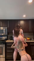 Laineexjade's Kitchen Delight: Sensual POV lesbian encounter