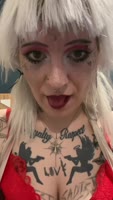 HojackWhoresman - Tattooed Teen (18+) Blonde's Cheeky Cosplay Vibrator Delight