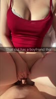 AlexSanderOfficial's Cheating Snap Chat Slut: Big Dick, Big Tits British POV