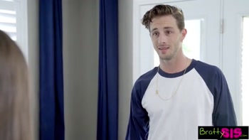 Stepbrother Says, Your mouth around my dick and I'll let you cut my hair!