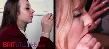Blowjob Showdown: Candice & Gabie Go Head-To-Head