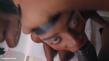 baddiesblow - Baddies Blow: Petite Ebony Teen (18+) Victoria Mendoza's POV BBC Blowjob