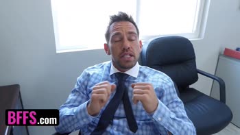 Sami Parker, Sarah Banks & Danni Rivers' Step Son Temptation in an Office Orgy