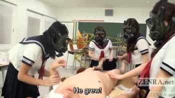 CFNM Gas Mask Japanese s Subtitles