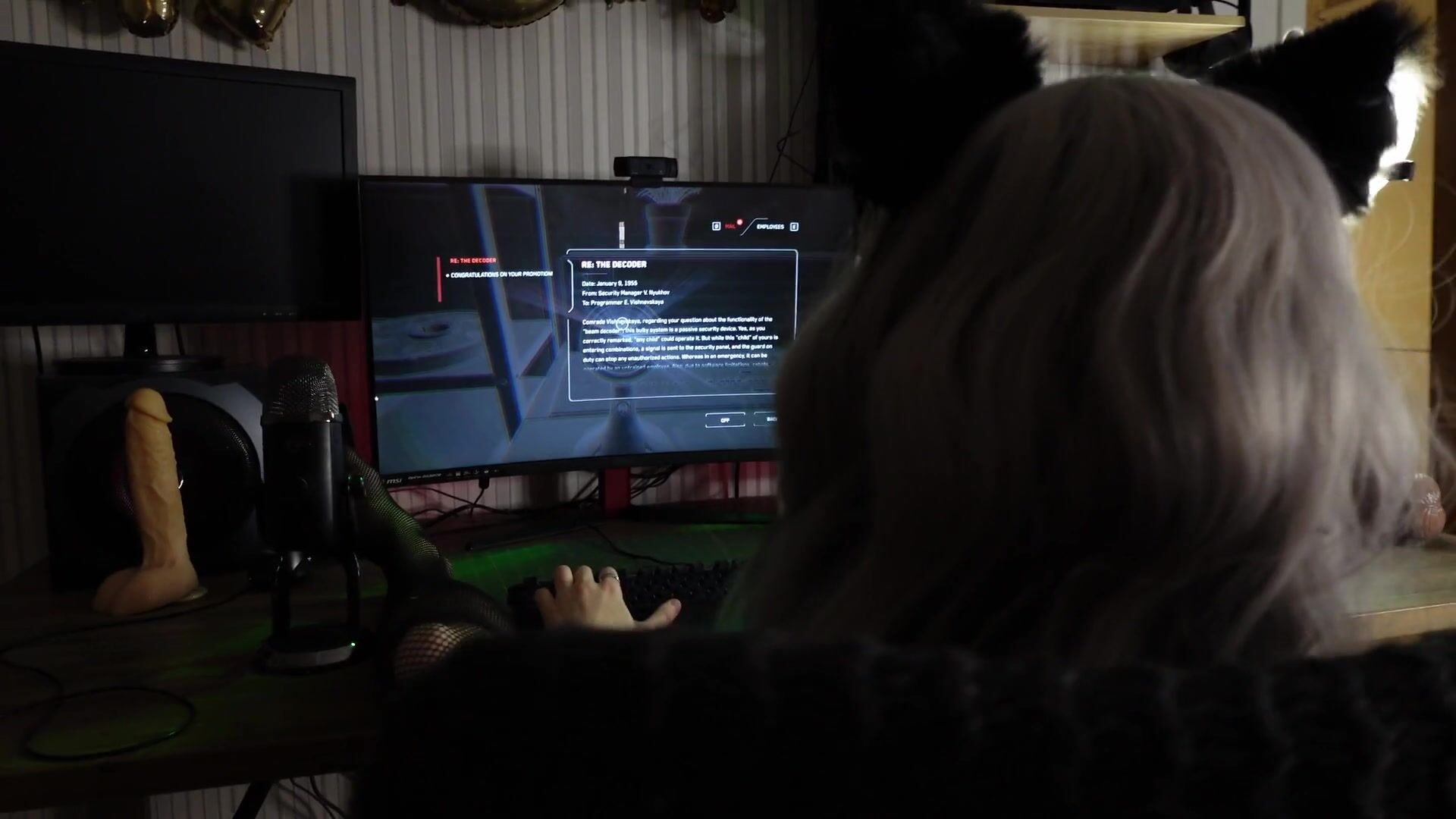 Gamer Girl Fucks her Stepdad with Strapon