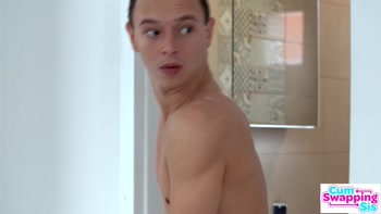 Cum Hungry Euro Girls Ivi Rein & Rebecca Volpetti Tackle Stepbros Dick Share Cum Swapping Treat