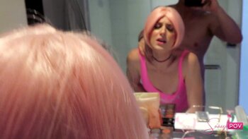 Alia Malia's POV Seduction: Petite Pink-Haired Cutie Craves Big Cock