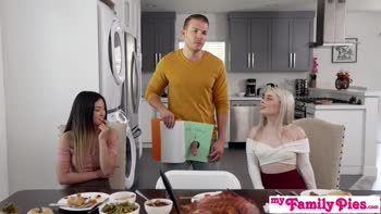 MyFamilyPies -"Sit you ass down with your tiny pecker and wait until we finish our dessert"